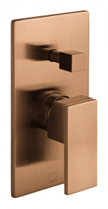 Vado - Notion Single Lever Mixer with Diverter  - Brushed Bronze