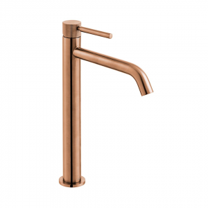 Vado - Origins Knurled Extended Basin Mixer - Brushed Bronze