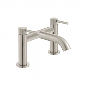 Vado - Origins Knurled Deck Mounted Bath Filler - Brushed Nickel
