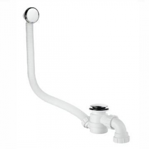 Kit 15C Concealed Bath Waste With Push Control Chrome