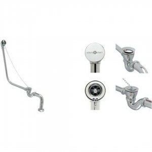 Kit 16C Universal Waste Kit For Baths With O/F Polished Chrome