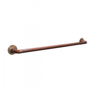 CopperWorx - Single Towel Rail 900mm - Antique Brass
