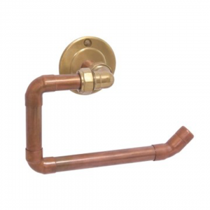 CopperWorx - Toilet Roll Holder 45 - Antique Brass