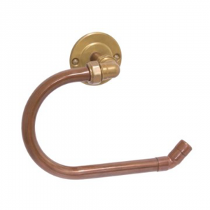CopperWorx - Toilet Roll Holder Round - Antique Brass