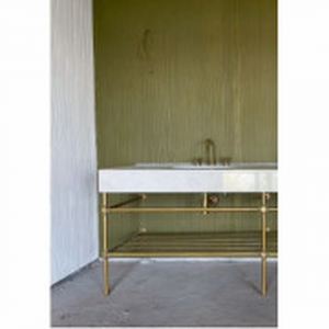 Basin Stand Single Solid Brass