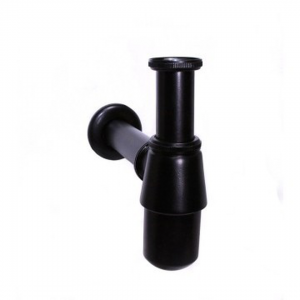 Victorian Side -  Basin Bottle Trap 40x40mm - Matt Black