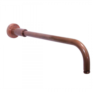 Victorian Side - Shower Arm 450mm - Aged Copper