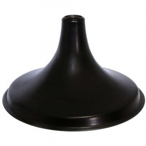 Victorian Side - 175mm Cone Shower Head  - Matt Black