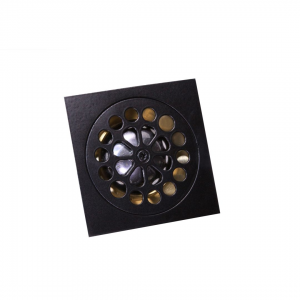 Victorian Side - Shower Waste   - Matt Black