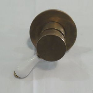 Victorian Side - Single Lever Mixer - Antique Brass