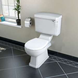 New Ham Close-Coupled Toilet Suite White