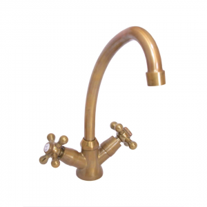 Kitchen Sink Mixer - Antiqur Brass